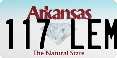 AR license plate 117LEM