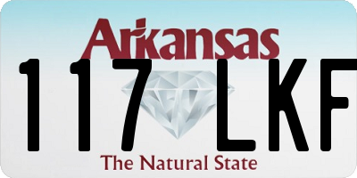 AR license plate 117LKF