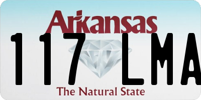 AR license plate 117LMA