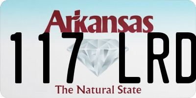 AR license plate 117LRD