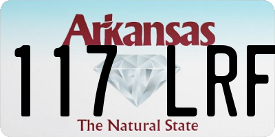 AR license plate 117LRF