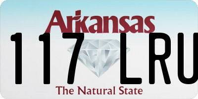 AR license plate 117LRU