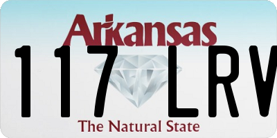 AR license plate 117LRV