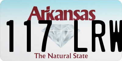 AR license plate 117LRW