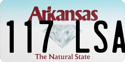 AR license plate 117LSA