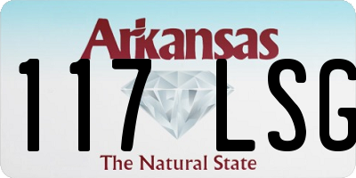 AR license plate 117LSG