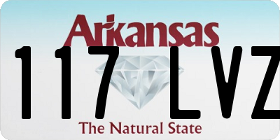 AR license plate 117LVZ