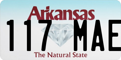 AR license plate 117MAE
