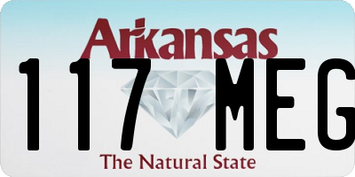 AR license plate 117MEG