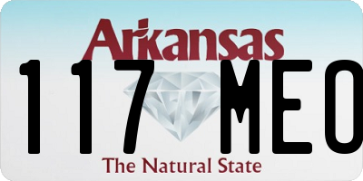AR license plate 117MEO