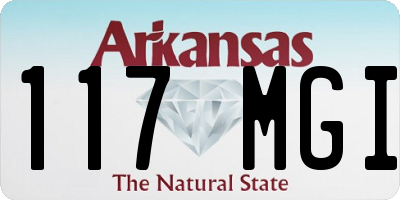 AR license plate 117MGI