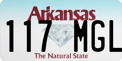 AR license plate 117MGL