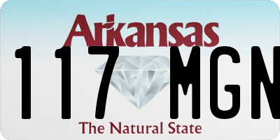 AR license plate 117MGN
