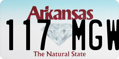 AR license plate 117MGW