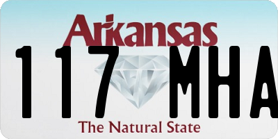 AR license plate 117MHA