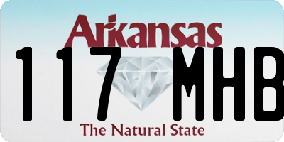 AR license plate 117MHB