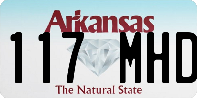 AR license plate 117MHD