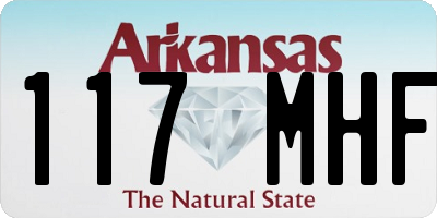 AR license plate 117MHF