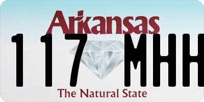 AR license plate 117MHH