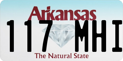 AR license plate 117MHI
