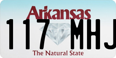 AR license plate 117MHJ