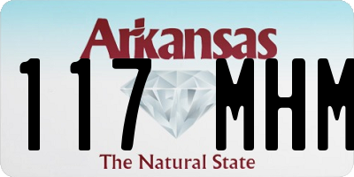 AR license plate 117MHM