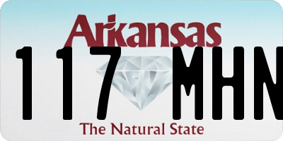 AR license plate 117MHN