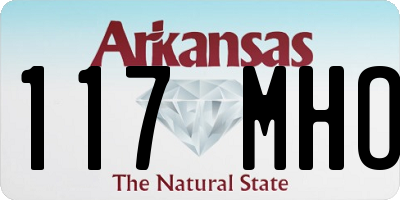AR license plate 117MHO