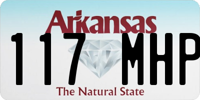 AR license plate 117MHP
