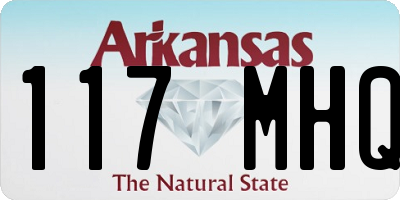 AR license plate 117MHQ