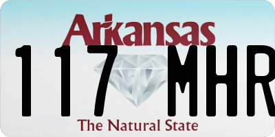 AR license plate 117MHR