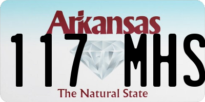 AR license plate 117MHS