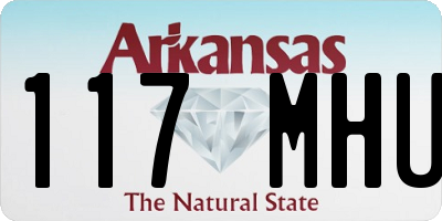 AR license plate 117MHU