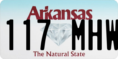 AR license plate 117MHW