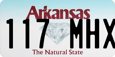 AR license plate 117MHX