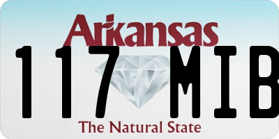 AR license plate 117MIB
