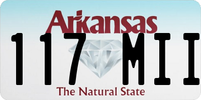 AR license plate 117MII