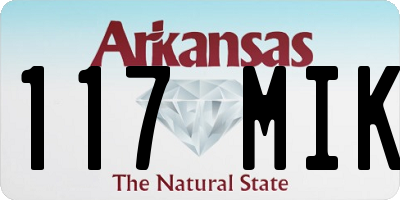 AR license plate 117MIK