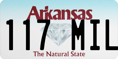 AR license plate 117MIL