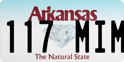 AR license plate 117MIM