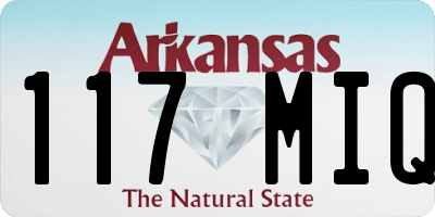 AR license plate 117MIQ