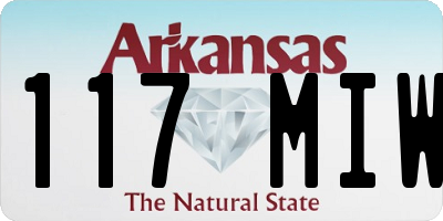 AR license plate 117MIW