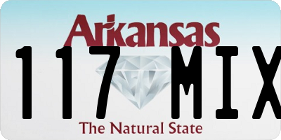 AR license plate 117MIX