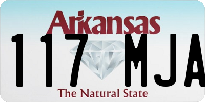 AR license plate 117MJA