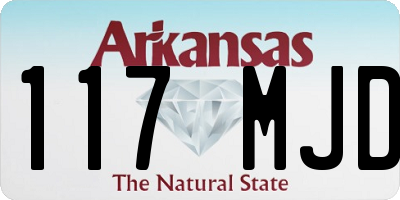 AR license plate 117MJD