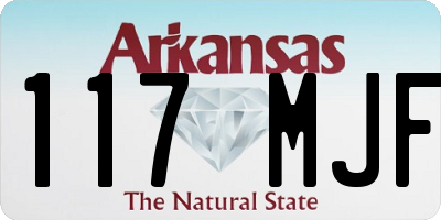 AR license plate 117MJF