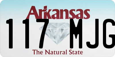AR license plate 117MJG