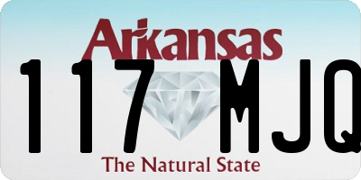 AR license plate 117MJQ