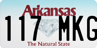 AR license plate 117MKG