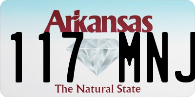 AR license plate 117MNJ